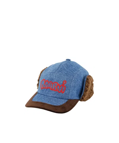 Marni Aviator Baseball Cap In Blue