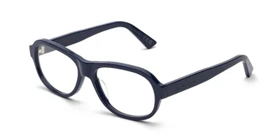 Marni Azotl Deep Blue Vdq Men's Glasses Blue Size 56 - Free Lenses - Blue Light Block Available