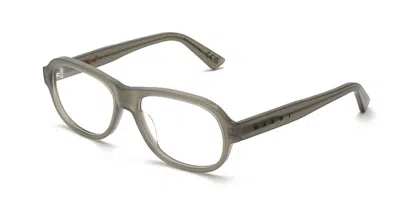 Marni Azotl Light Grey Ahx Men's Glasses Grey Size 56 - Free Lenses - Blue Light Block Available In Opaque Light Grey