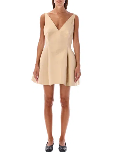 Marni Baby Doll Dress Duchesse In Beige