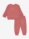 Marni Baby Girls Logo Tracksuit In Pink