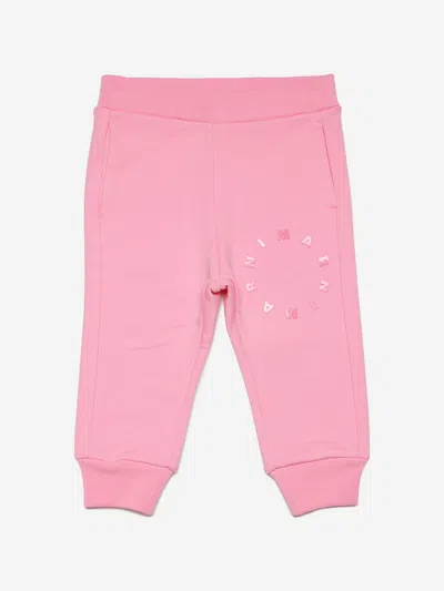 Marni Baby Girls Round Logo Joggers In Pink