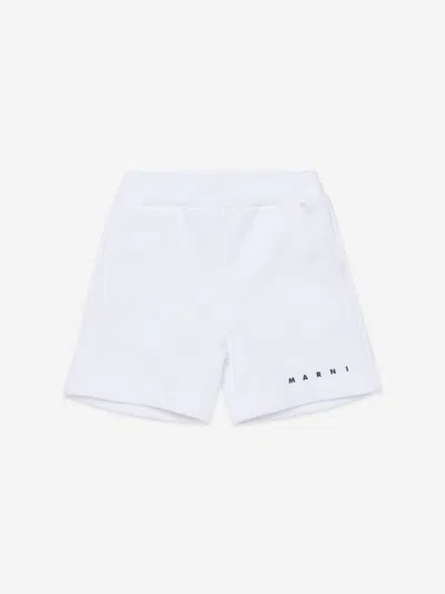 Marni Kids'  Baby Logo Shorts In White