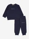 Marni Baby Logo Tracksuit In Blue