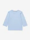 Marni Baby Long Sleeve Logo T-shirt In Blue