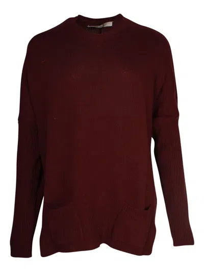 Pre-owned Marni Back-tie Pocket Sweater In Red