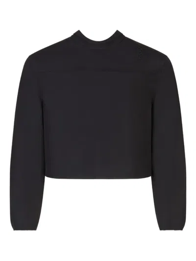 Marni Back-to-front Poplin Shirt In Black