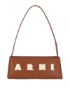 Marni Museo Hobo Leather Shoulder Bag In Brown
