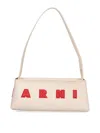 Marni Borsa A Spalla Museo Baguette In Pelle Crema