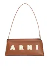 Marni Borsa A Spalla In Pelle Caramello  Donna In Brown
