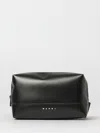 Marni Rectangular Crossbody Bag With Adjustable Strap In Black
