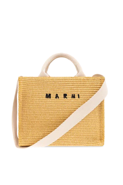 Marni Bag Type Shopper In Sand
