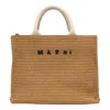 Marni Biscuit Raffia Small Shopping Bag
