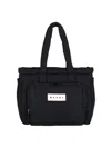 Marni Quilted Black Tote Bag With Dual Handles In Black