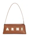 Marni Museo Hobo Leather Shoulder Bag In Brown