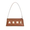 Marni Borsa A Spalla In Pelle Caramello  Donna In Brown