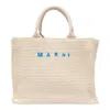 Marni Women's Shopping M Natural Beige Handles Bco Logo