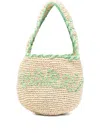 Marni Woven Design Shoulder Bag With Braided Handle In Neutral