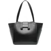 Marni Structured Black Calf Leather Handbag In Black