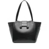 Marni Structured Black Calf Leather Handbag In Black