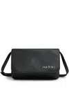 Marni Flap Trunk Shoulder Bag With In Black