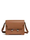Marni Trunkaroo Medium Rectangular Shoulder Bag In Brown