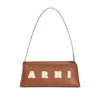 Marni Borsa A Spalla In Pelle Caramello  Donna In Brown