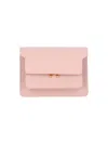 Marni Leather Trunk Crossbody Bag In Pink