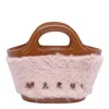 Marni Tropicalia Double Handle Shoulder Bag In Brown