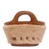 Marni Double Handle Shoulder Bag In Brown