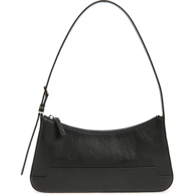 Marni Baguette Leather Shoulder Bag In Black