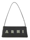 Marni Rectangular Shoulder Bag With Gold-tone Hardware In Black