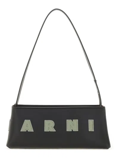 Marni Baguette "museum" Bag In Black