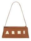 Marni Borsa A Spalla In Pelle Caramello  Donna In Brown