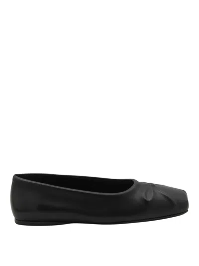MARNI BLACK LITTLE BOW BALLERINE