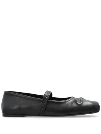 MARNI BOW-DETAIL MARY JANE BALLERINAS