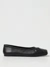 Marni Leather Little Bow Ballerina In Black