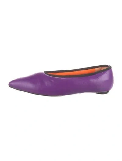 Pre-owned Marni Ballet Flats In Purple