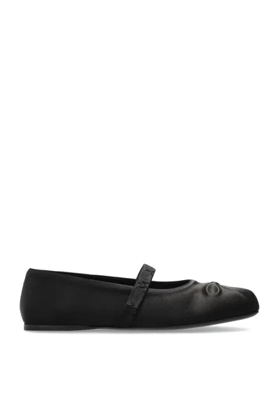 Marni Ballet Flats With A Bow In Black
