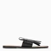 Marni Bambi Square-toe Leather Sandals In Black