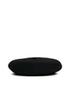 Marni Logo-embroidered Beret In Black