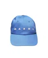 Marni Blue Logo-embroidered Baseball Cap In Blue