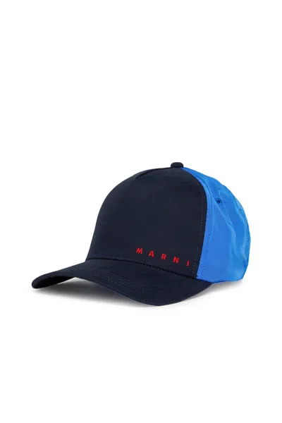 Marni Baseball Cap With Logo In Black