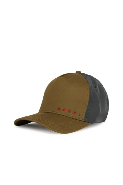 Marni Baseball Cap With Logo In Multi