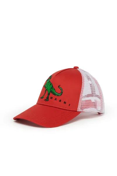 Marni Kids' Baseball Cap With Logo In Multi