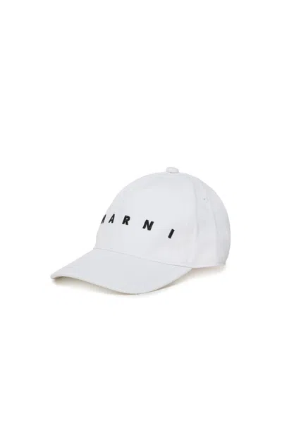 Marni Baseball Cap With Logo In Blue