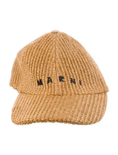 Pre-owned Marni Baseball Cap W/tags In Neutral