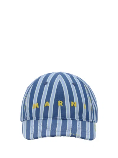 Marni Baseball Hat In Blue