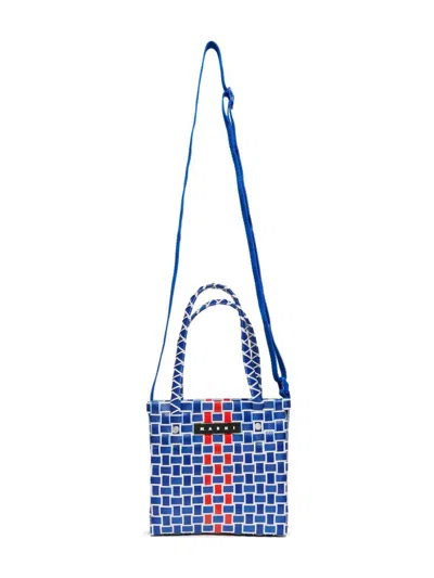 Marni Kids' Basket Bag In Blue