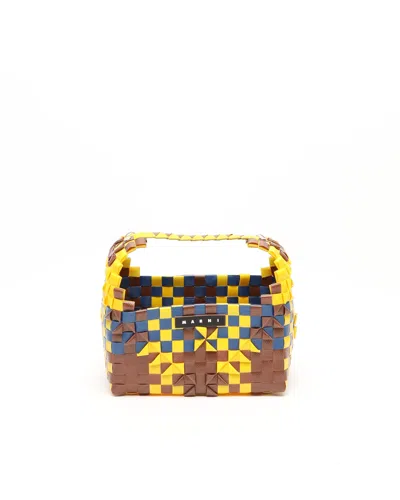 Marni Basket Rainbow Bag In Multi